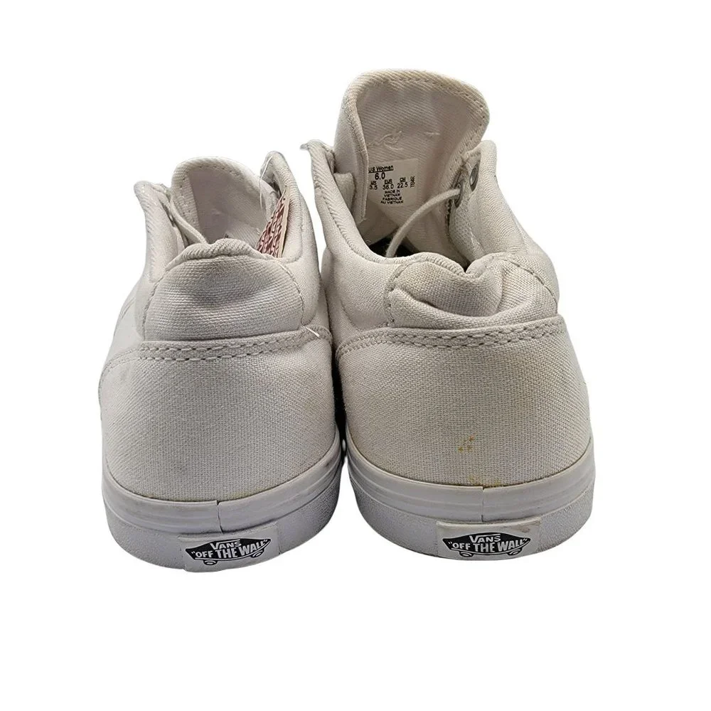 Vans Womens Shoes White Size 6 Casual Low Top Lace Up Shoes TB4R